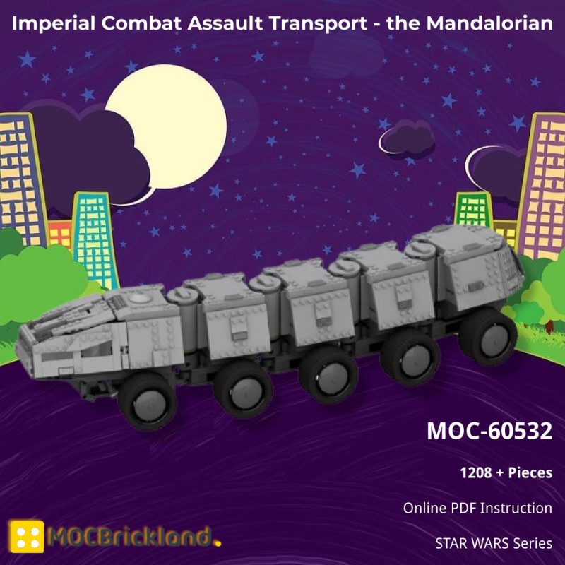 MOCBRICKLAND MOC-60532 Imperial Combat Assault Transport – the Mandalorian