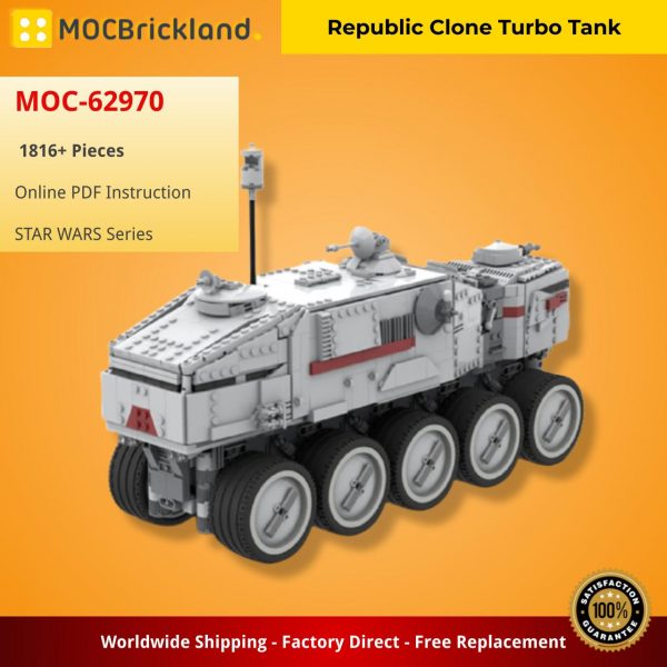 Star Wars Moc 62970 Republic Clone Turbo Tank By U Brick Mocbrickland (5)