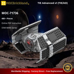 Star Wars Moc 71736 Tie Advanced X1 (tiead) By Scruffybrickherder Mocbrickland (2)
