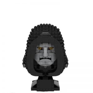 Star Wars Moc 72686 Emperor Palpatine Bust Helmet Collection Style By Albo.lego Mocbrickland (1)