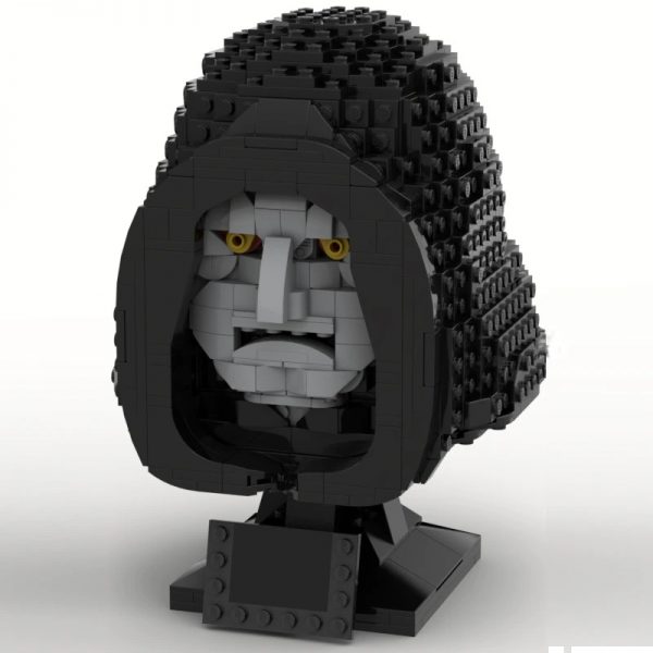 Star Wars Moc 72686 Emperor Palpatine Bust Helmet Collection Style By Albo.lego Mocbrickland (7)
