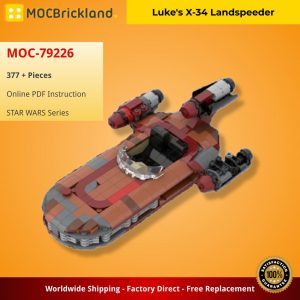 Star Wars Moc 79226 Luke's X 34 Landspeeder By Thomin Mocbrickland (3)