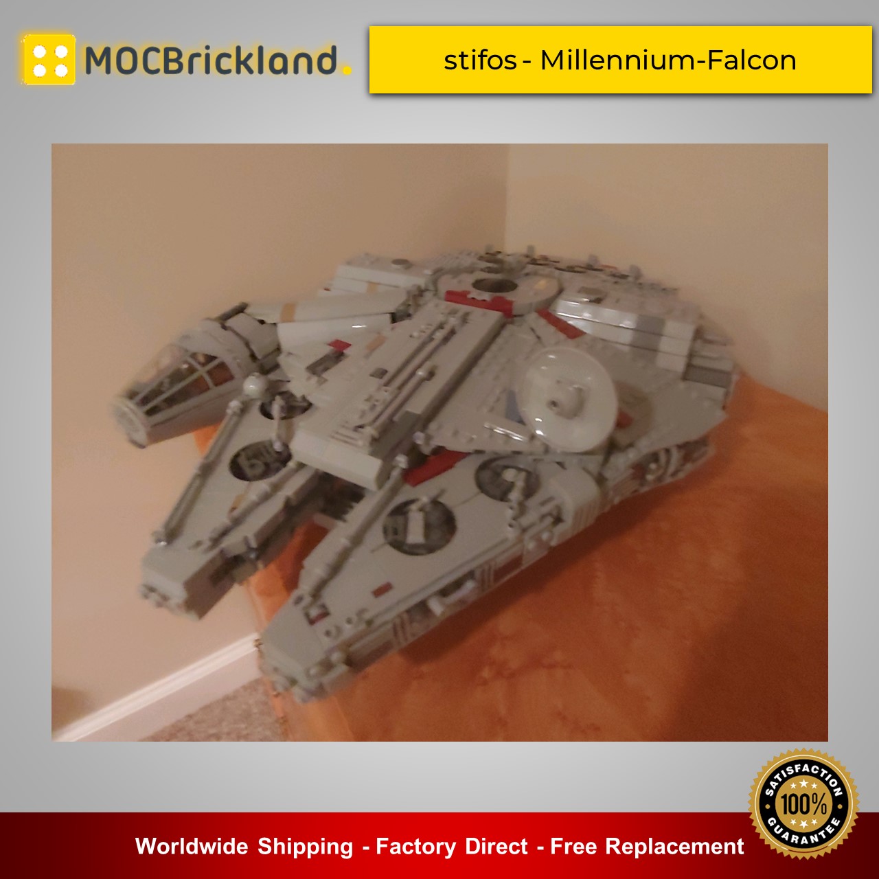 Raumschiff MOC-24884 Bausteine ​​Spielzeug für Star Wars Millennium Falcon 