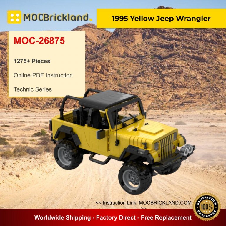 MOCBRICKLAND MOC-26875 1995 Yellow Jeep Wrangler - MOULD KING™ Block -  Official Store