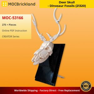 Creator Moc 53166 Deer Skull Dinosaur Fossils (21321) By Brickonium Mocbrickland