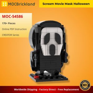 Creator Moc 54586 Scream Movie Mask Halloween Mocbrickland