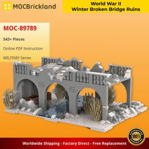 Military Moc 89789 World War Ii Winter Broken Bridge Ruins Mocbrickland (4)