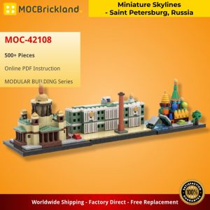 Modular Building Moc 42108 Miniature Skylines Saint Petersburg, Russia By Brickalizer Mocbrickland