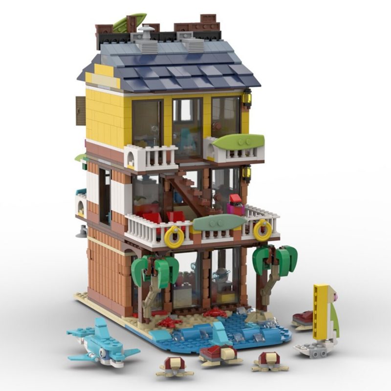 MOCBRICKLAND MOC 53778-68006 Silkwood Street and Tiki Surf Bar