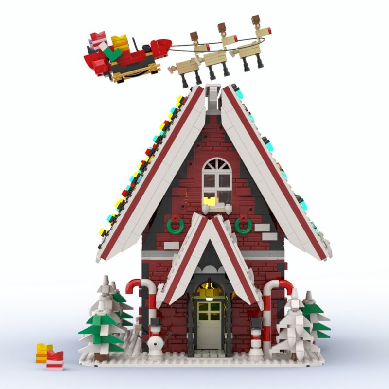 MOCBRICKLAND MOC-89798 Christmas Snow House
