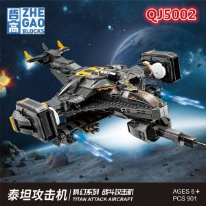 Space Zhegao Qj5002 5005 Sci Fi Fighter (1)