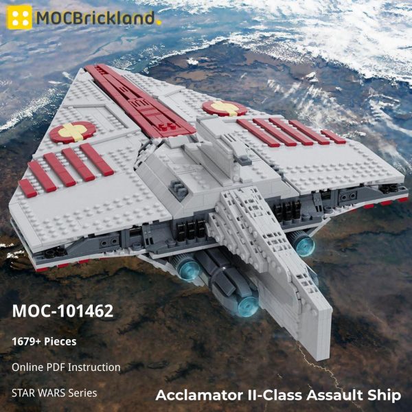 Star Wars Moc 101462 Acclamator Ii Class Assault Ship By Ky Ebricks Mocbrickland (4)