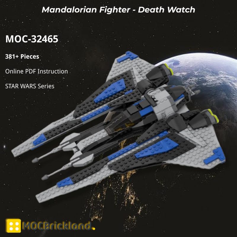 MOCBRICKLAND MOC-32465 Mandalorian Fighter – Death Watch