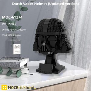 Star Wars Moc 61274 Darth Vader Helmet (updated Version) By Albo.lego Mocbrickland (3)