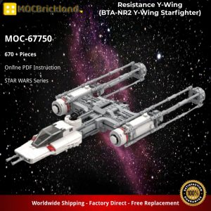 Star Wars Moc 67750 Resistance Y Wing (bta Nr2 Y Wing Starfighter) By Scruffybrickherder Mocbrickland (2)