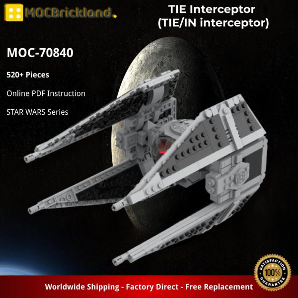 Star Wars Moc 70840 Tie Interceptor (tiein Interceptor) By Scruffybrickherder Mocbrickland (5)
