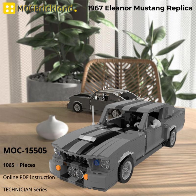 MOCBRICKLAND MOC-15505 1967 Eleanor Mustang Replica