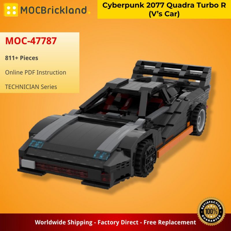 MOCBRICKLAND MOC-47787 Cyberpunk 2077 Quadra Turbo R (V’s Car)