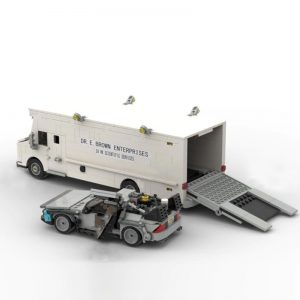 Technician Moc 58775 Time Machine And Doc Brown Van By Legotuner33 Mocbrickland (3)