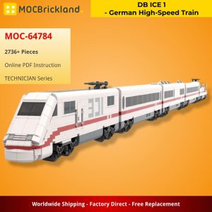 Technician Moc 64784 Db Ice 1 German High Speed Train By Brickdesigned Germany Mocbrickland (2)