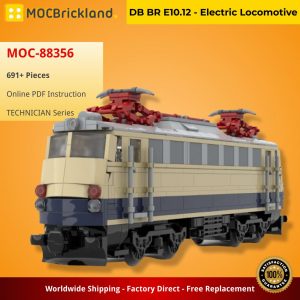 Technician Moc 88356 Db Br E10.12 Electric Locomotive By Brickdesigned Germany Mocbrickland (2)