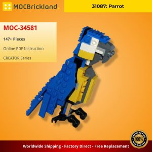 Creator Moc 34581 31087 Parrot By Tomik Mocbrickland (2)