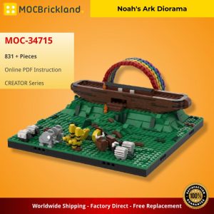Creator Moc 34715 Noah's Ark Diorama By Gabizon Mocbrickland (2)
