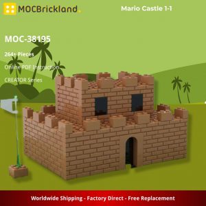 Creator Moc 38195 Mario Castle 1 1 By Beezysmeezy Mocbrickland (5)