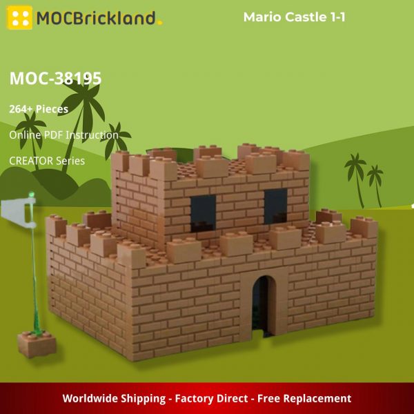 Creator Moc 38195 Mario Castle 1 1 By Beezysmeezy Mocbrickland (5)