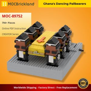 Creator Moc 89752 Ghana's Dancing Pallbearers Mocbrickland (2)
