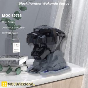 Creator Moc 89765 Black Panther Wakanda Statue Mocbrickland (4)