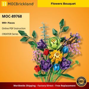 Creator Moc 89768 Flowers Bouquet Mocbrickland