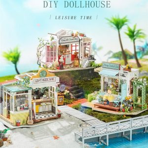 Creator Robotime Dg146 Dg148 Diy Dollhouse Leisure Time Series (1)