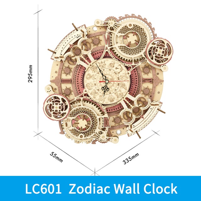 Robotime LC601-LC801 3D Wooden Zodiac Clock