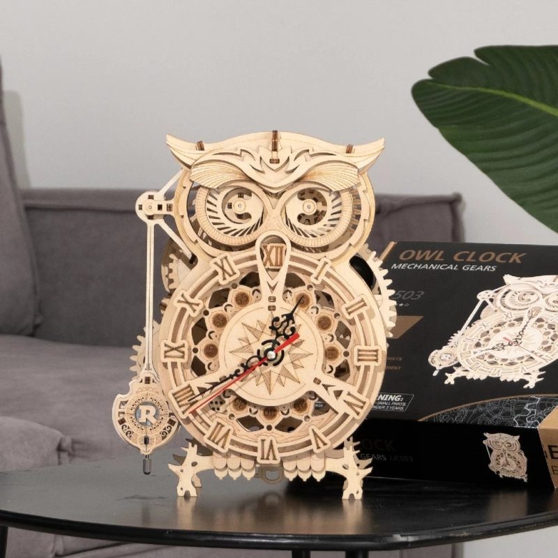 Robotime LK503 Owl Clock