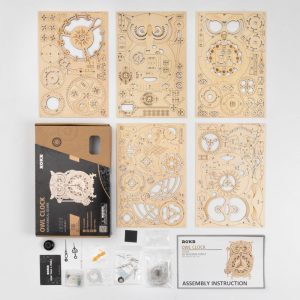 Creator Robotime Lk503 Owl Clock (2)