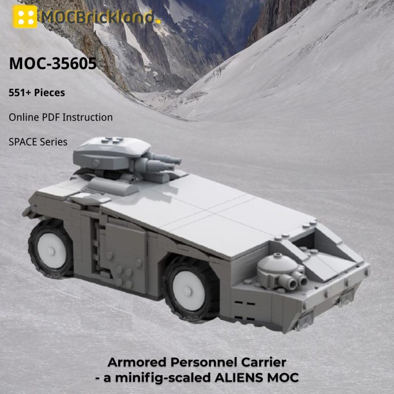 MOCBRICKLAND MOC-35605 M577 Armored Personnel Carrier – a minifig-scaled ALIENS MOC