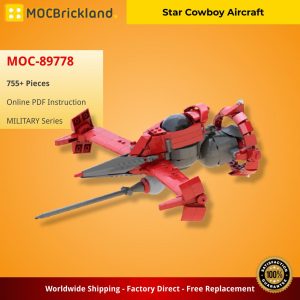 Military Moc 89778 Star Cowboy Aircraft Mocbrickland