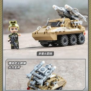 Military Qman 22011 Army Verhicles Mini Set 4 In 1 (5)
