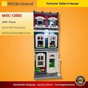 Modular Building Moc 12003 Fortune Teller's House By Brickvice Mocbrickland (2)
