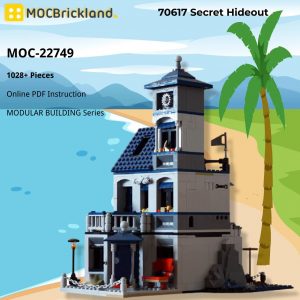 Modular Building Moc 22749 70617 Secret Hideout By Peme Mocbrickland (2)