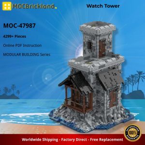 Modular Building Moc 47987 Watch Tower By Povladimir Mocbrickland (5)