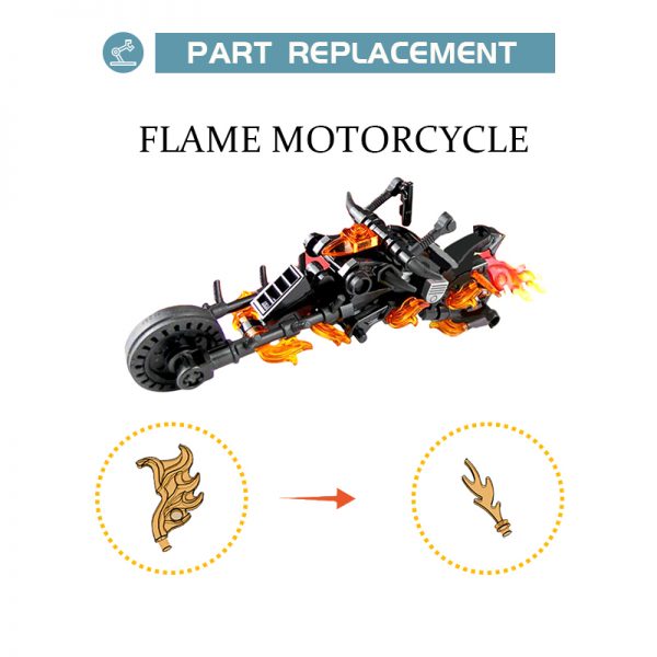 Movie Moc 25824 Ghost Rider's Motorbike By Bricksfeeder Mocbrickland (2)