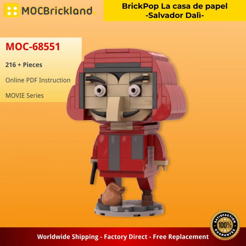 MOCBRICKLAND MOC-68551 BrickPop La casa de papel -Salvador Dalì-