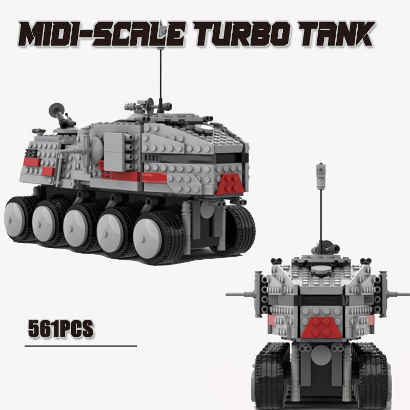 MOCBRICKLAND MOC-41554 Midi-scale Clone Turbo Tank