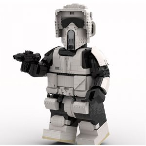 Star Wars Moc 89648 Scout Trooper Mega Figure By Albo.lego Mocbrickland (1)