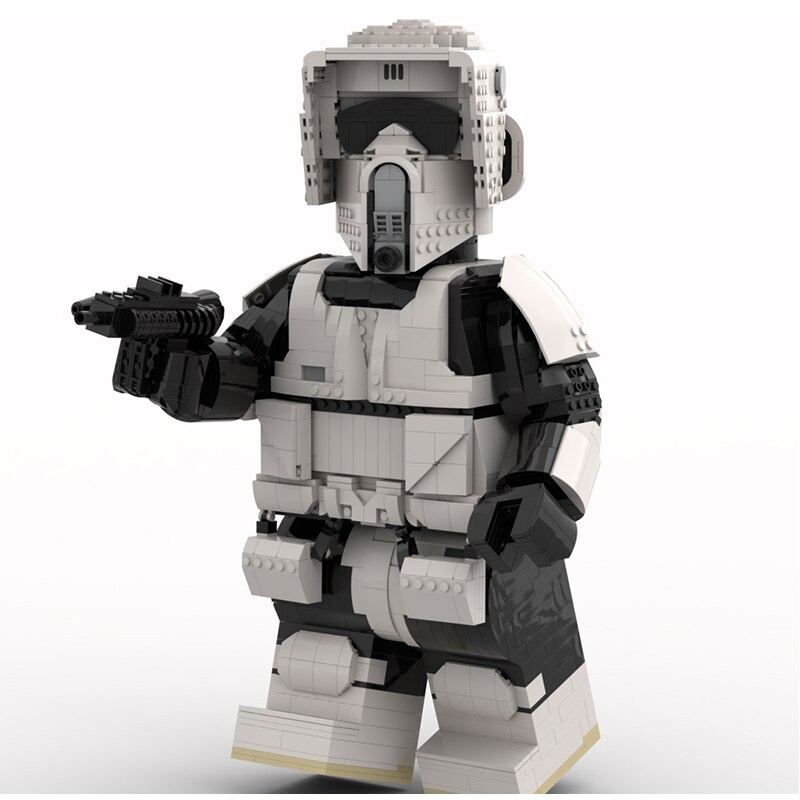 MOCBRICKLAND MOC-89648 Scout Trooper Mega Figure