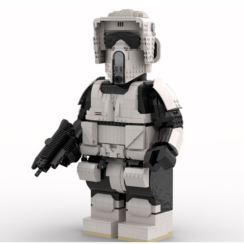 MOCBRICKLAND MOC-89648 Scout Trooper Mega Figure