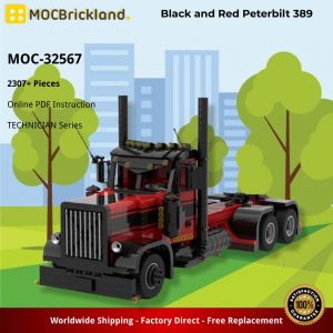 Technician Moc 32567 Black And Red Peterbilt 389 By Laouaistechnic Mocbrickland (2)