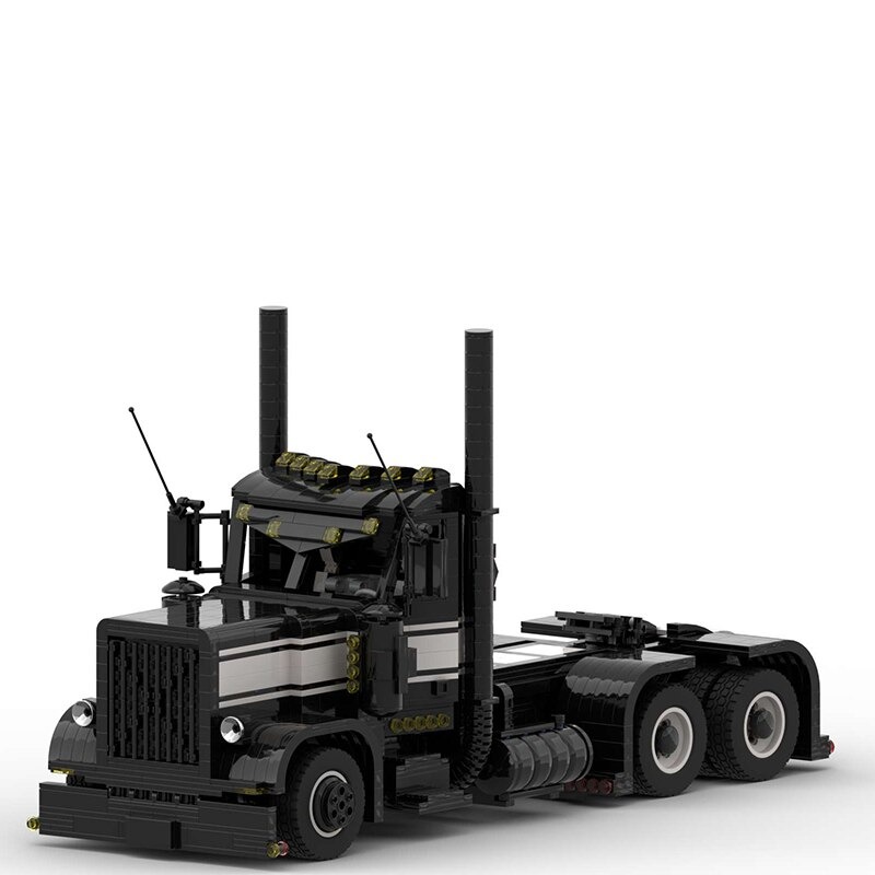 MOCBRICKLAND MOC-32873 Black and White Peterbilt 389